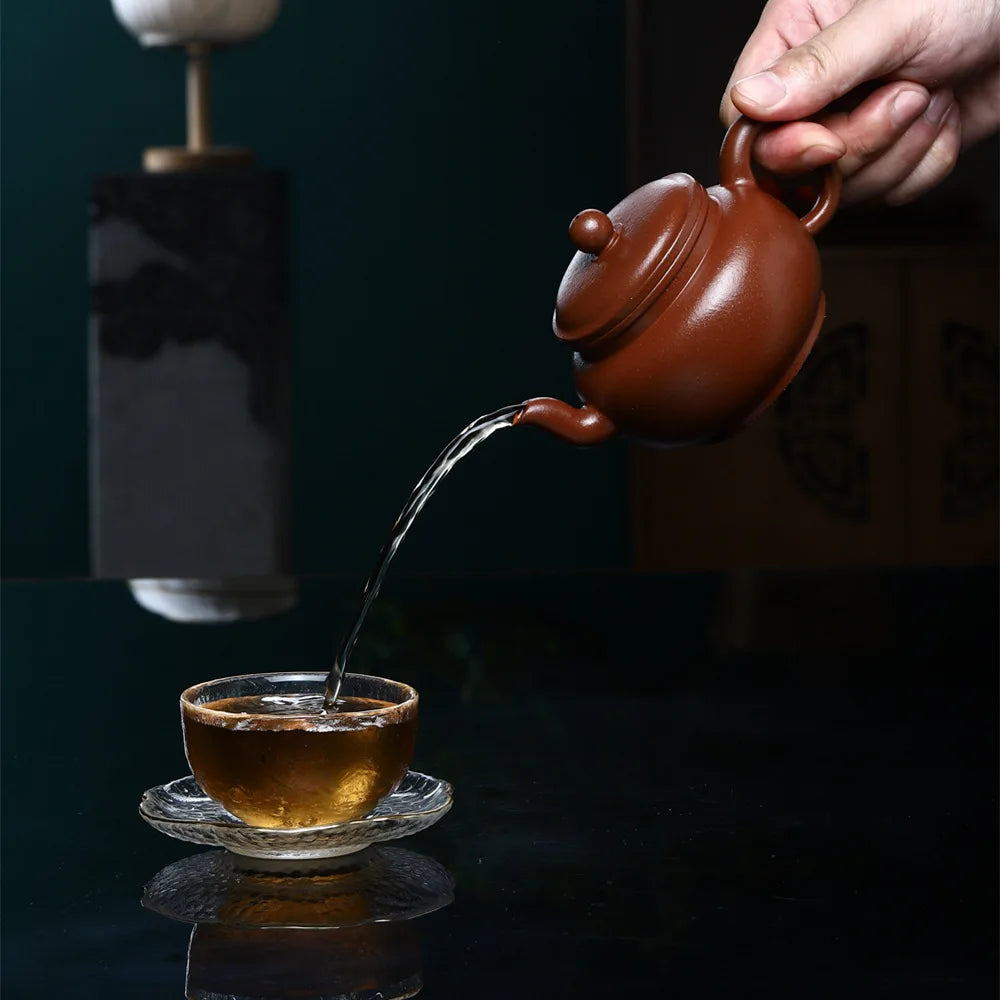 245cc Chinese Purple Clay Ceramic Tea Pot 225cc Natural Mud Kungfu Teapot Handmade Tea Kettle Filter for Loose Tea