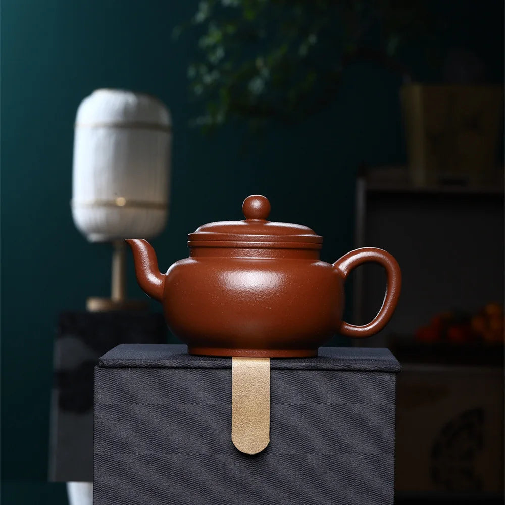 245cc Chinese Purple Clay Ceramic Tea Pot 225cc Natural Mud Kungfu Teapot Handmade Tea Kettle Filter for Loose Tea