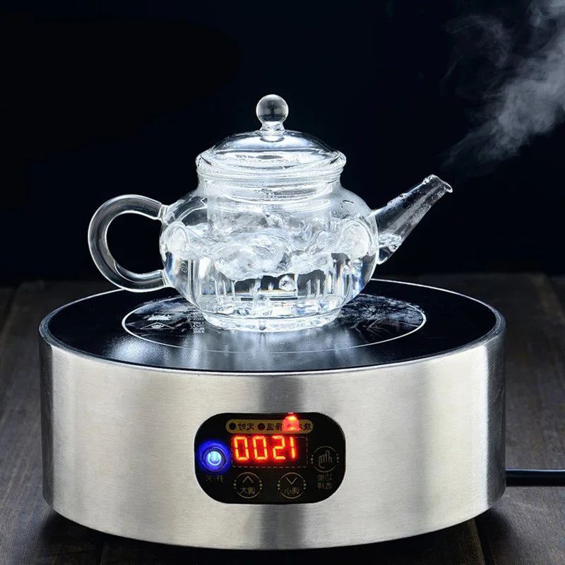 250ML Glass Teapot Household Teaware Tea Infuser Heat Resistant High Temperature Explosion Proof Milk Rose Flower Tea Set Teacup