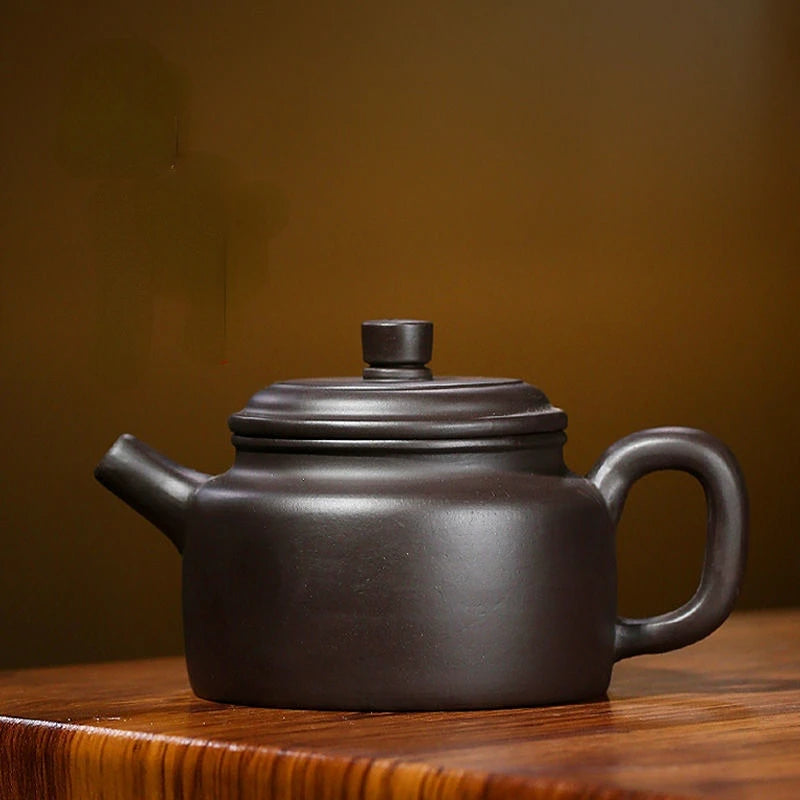 250ml Yixing Classic Tea Pot Purple Clay Ore Beauty  Kung Fu Teaware Kettle Raw Ore Teapots Tea Ceremony Supplies
