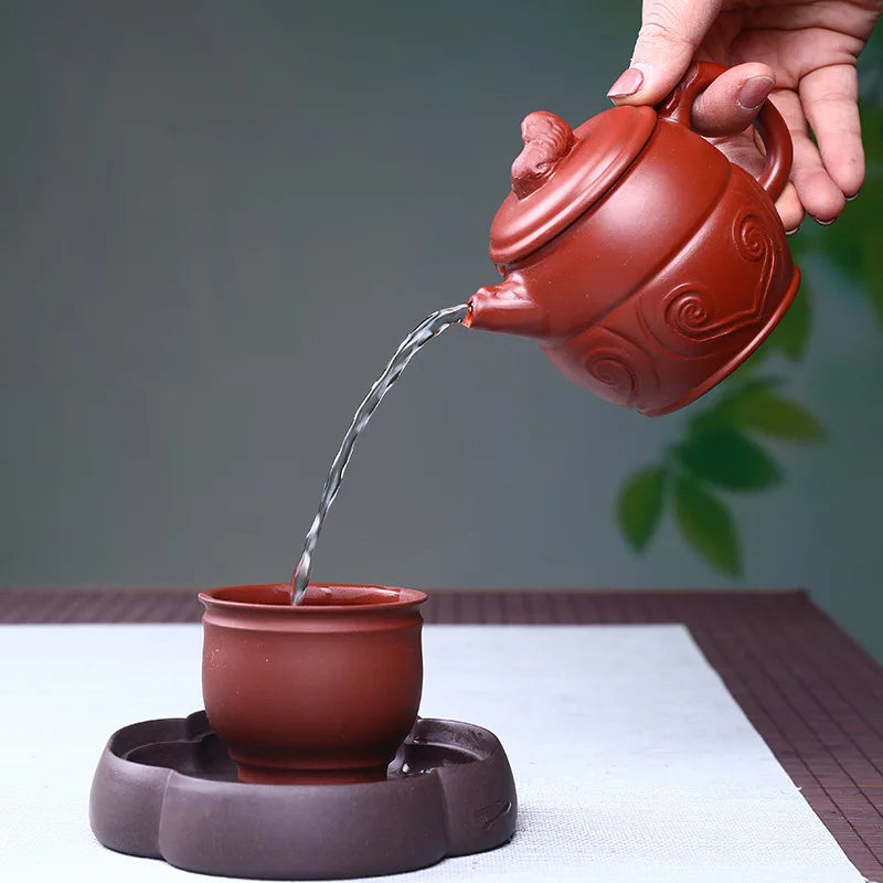 250ml Yixing Purple Clay Teapot Xi Shi Teapot Dahongpao Tea Set Famous Home Handmade Kettle Tea Ceremony Accessories