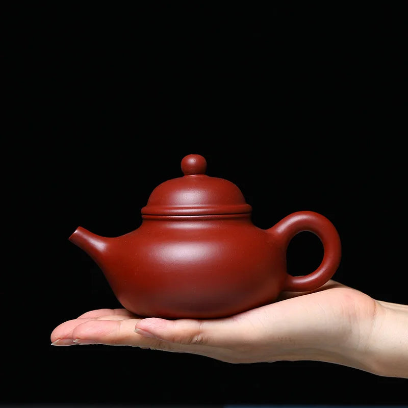 260cc Chinese Yixing Purple Clay Tea Pot Home Dahongpao Customized Teaware Handmade Xishi Teapot Kettle Tea Ceremony