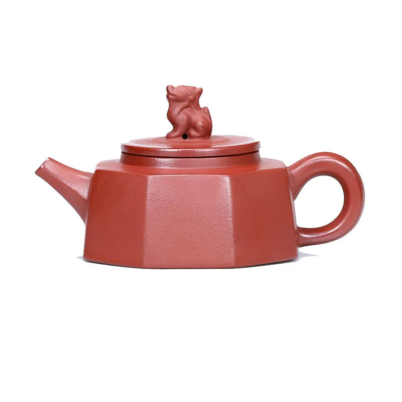 260ml Chinese Yixing Purple Clay Tea Pot Home Dahongpao Customized Teaware Handmade Xishi Teapot Kettle Tea Ceremony