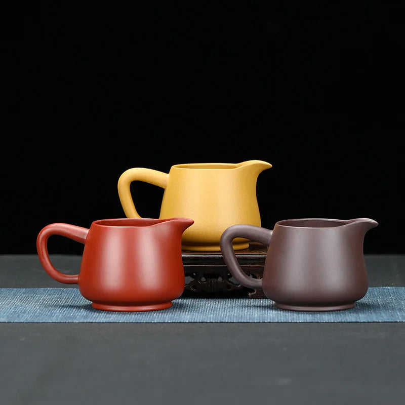 270ml Purple Clay Gongdao Cup Mug Tea Set Teapot Chinese Kung Fu Tea Cup Set kettle Drankware Justice Cup Teapot Teaware