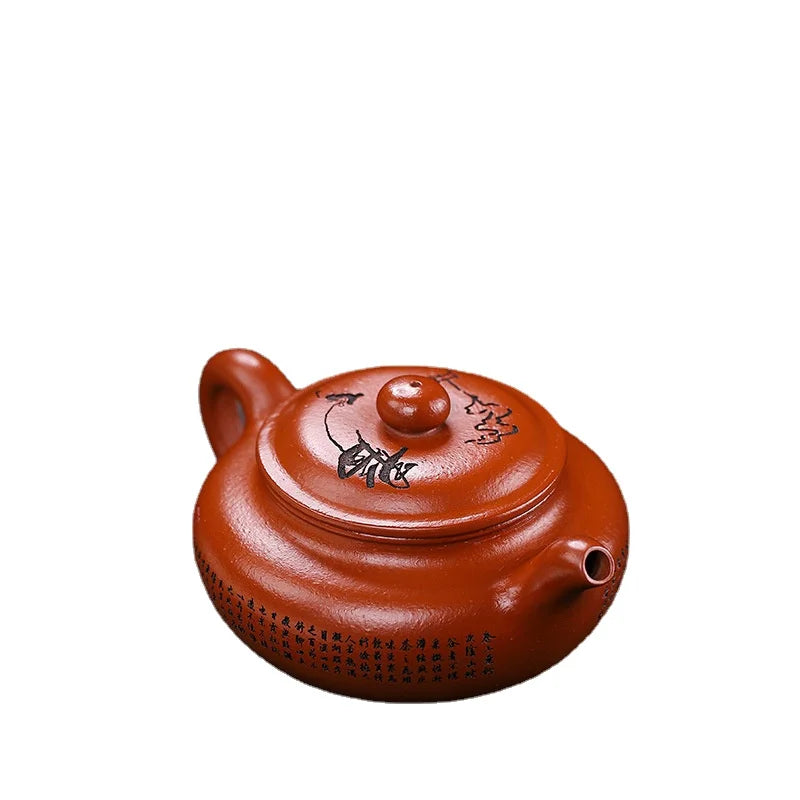 280ml China Yixing Zisha Teapot Purple Clay Pot Home Handmade Kettle Teaware Purple Clay Teapot Tea Utensils Tea Making Tools