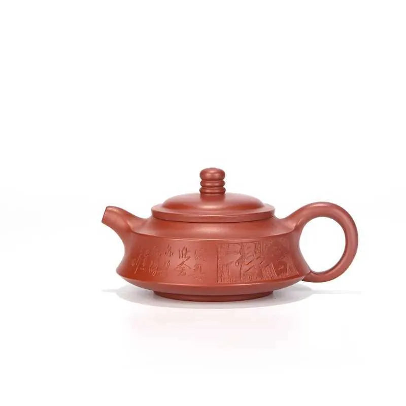 Teapots Yixing Purple Clay Tea Pot Stone Spoon Kung Fu Tea Beverage Dark Tea Set Tea Set Dahongpao y240703
