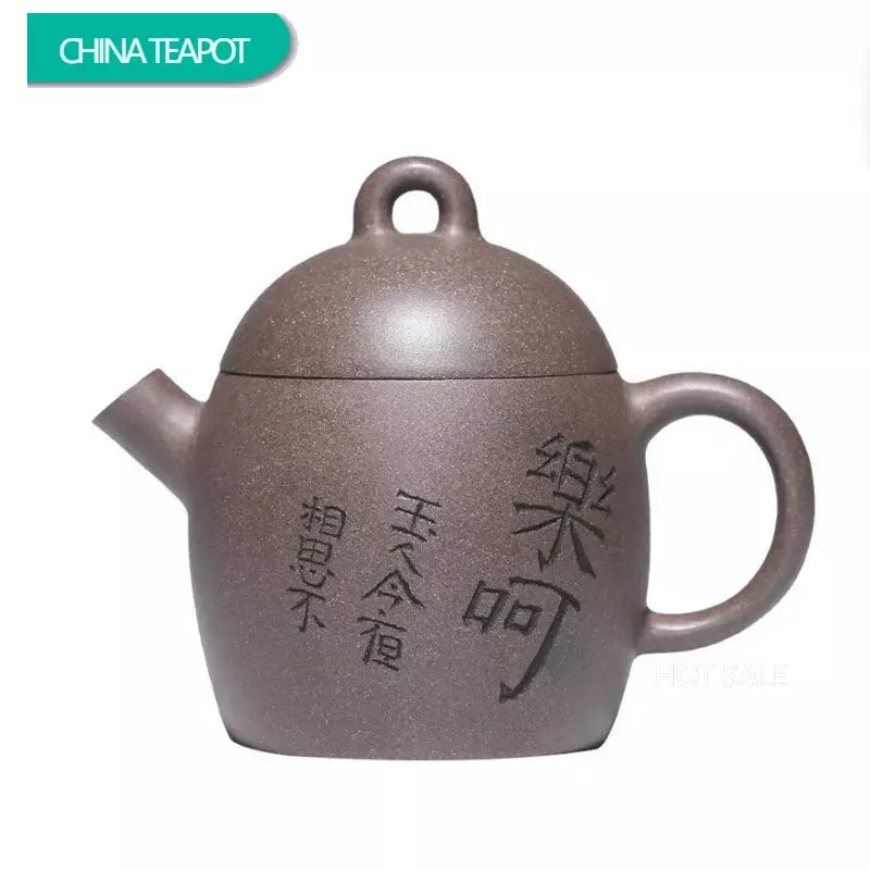 150ml Yixing Purple Clay Teapots Famous Artists Handmade Tea Pot Raw Ore Grey Section Mud Kettle Chinese Zisha Tea Set Teaware