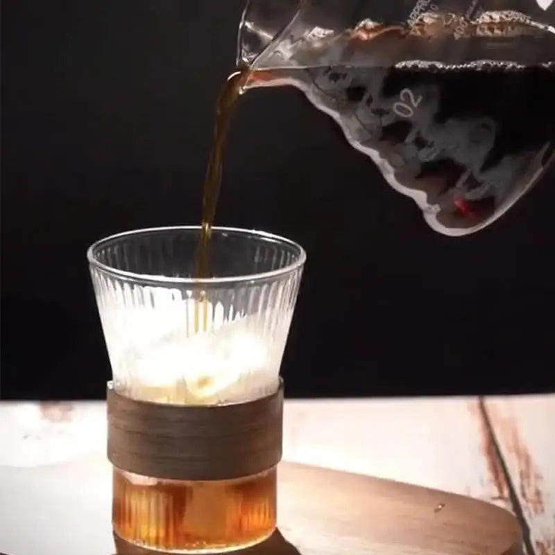 300Ml Japanese Glass Tea cup Heat-Resistant Glass Teapot Puer Kettle Kung Fu Tea Set Tea Ceremony Cup  office Water cup