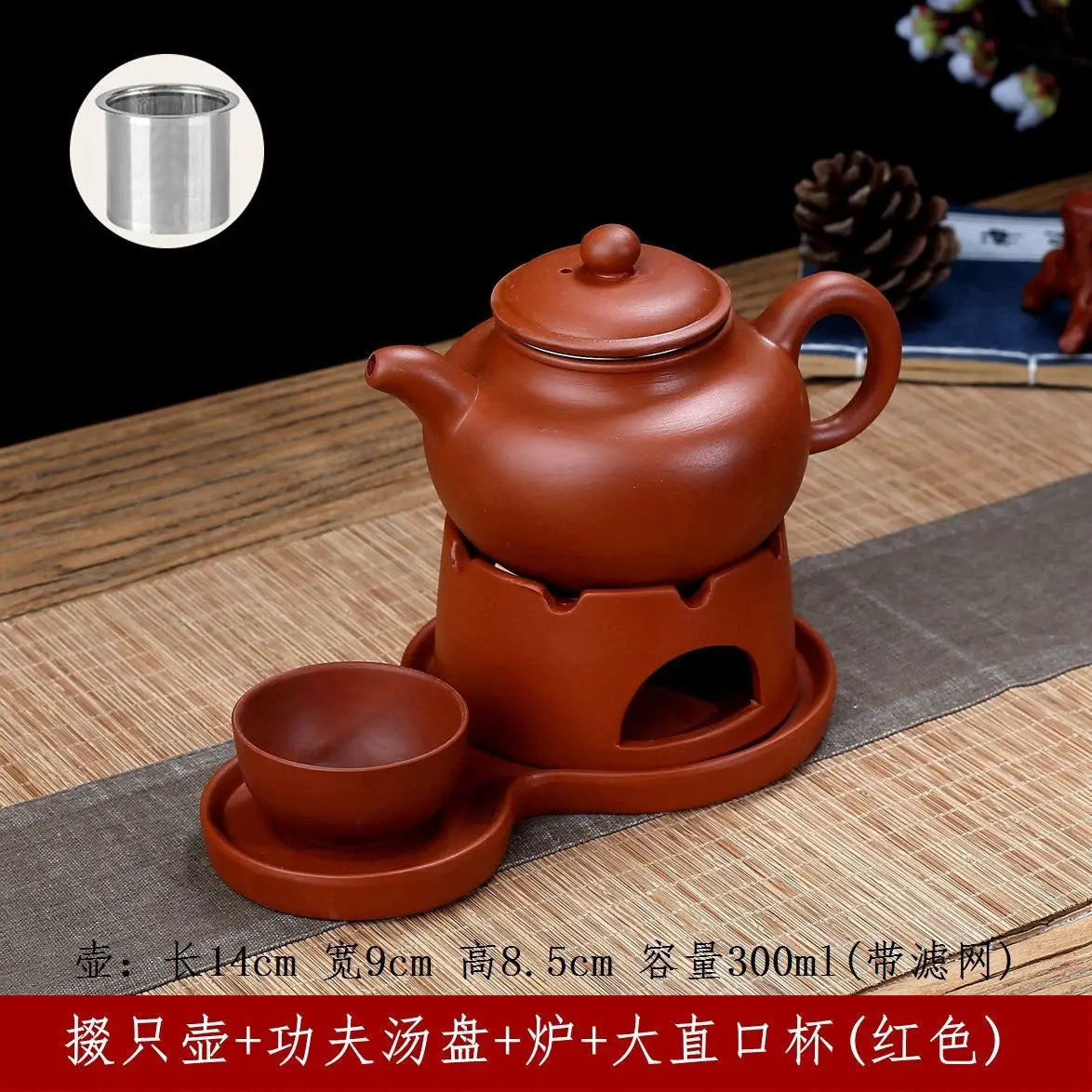 300cc Purple Clay Teapot Handmade Tea Set Pot Chinese Kung Fu Tea Pot Kettle Teapot Zisha Ceramic Pottery China Tea Set Pitcher