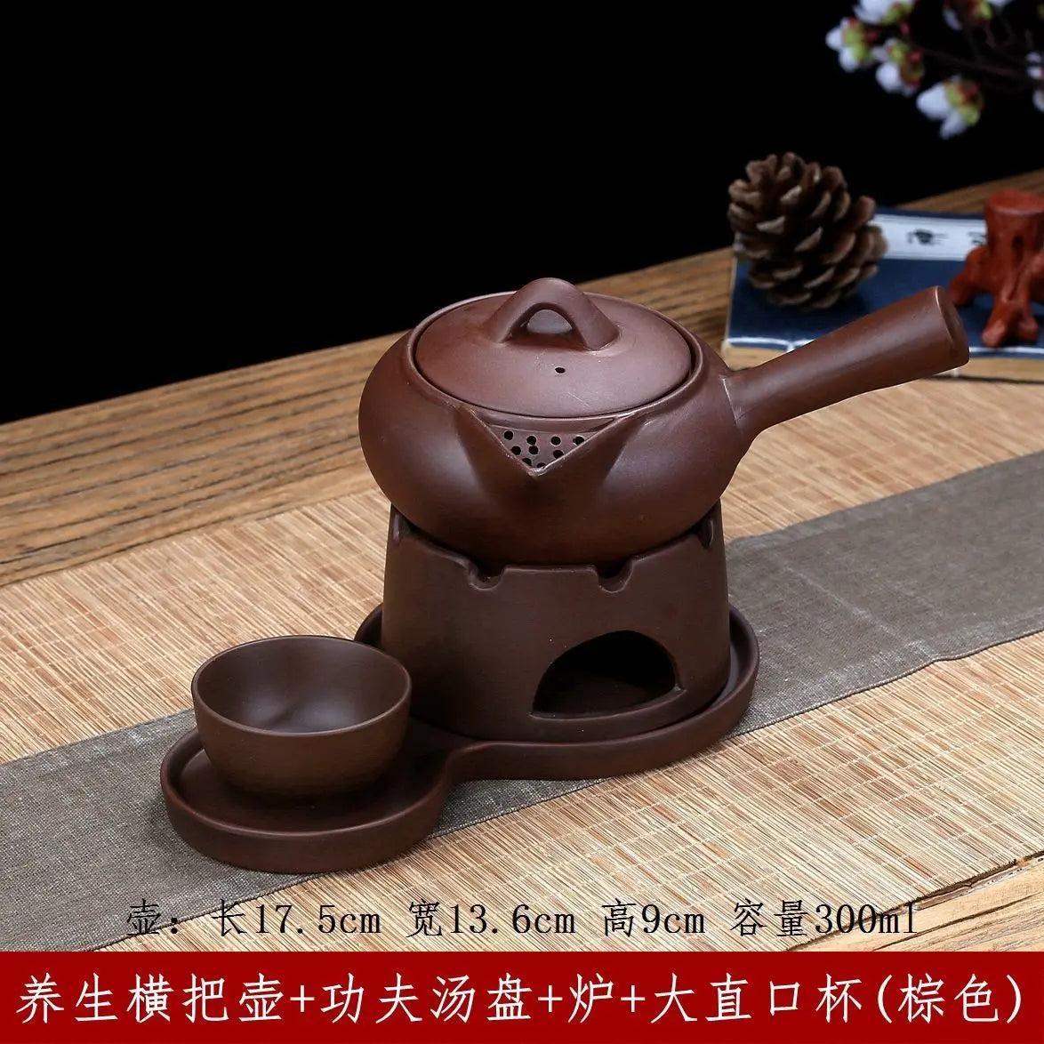 300cc Purple Clay Teapot Handmade Tea Set Pot Chinese Kung Fu Tea Pot Kettle Teapot Zisha Ceramic Pottery China Tea Set Pitcher