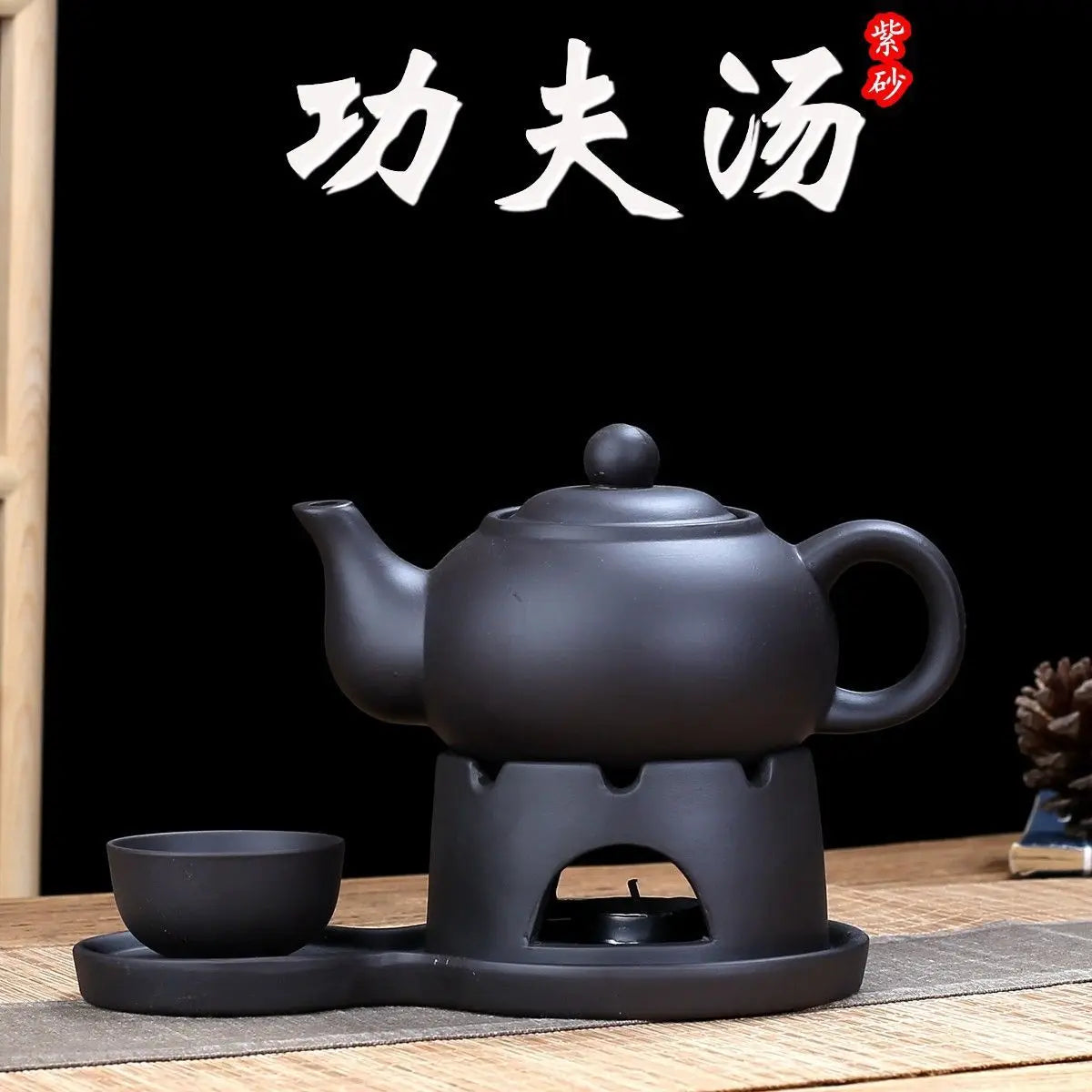 300cc Purple Clay Teapot Handmade Tea Set Pot Chinese Kung Fu Tea Pot Kettle Teapot Zisha Ceramic Pottery China Tea Set Pitcher