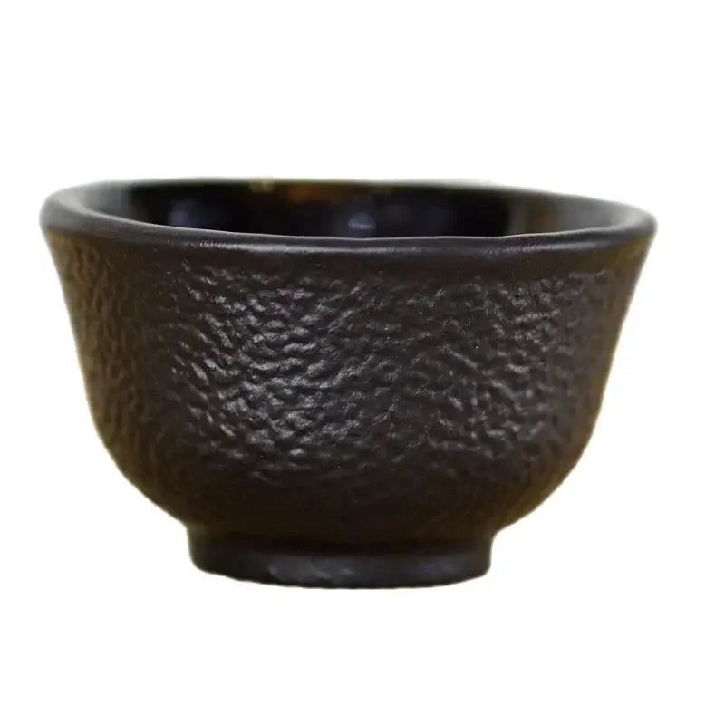 30ml Mini Black Cast Iron Teacups Japanese Tea Cups Set Cast Iron Teapot Drinkware Tools Tea Accessorries