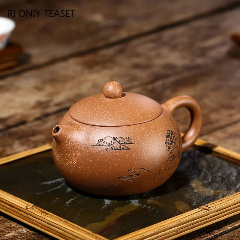 310ml Yixing Purple Clay Teapot Large Capacity Handmade Tea Pot Authentic Zisha Tea Set Kettle Chinese Tea Ceremony Gifts