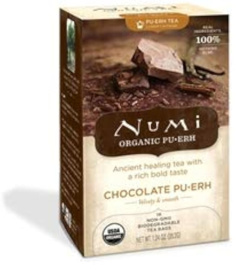 NUMI TEA TEA,OG2,CHOCOLATE PUERH, 16 BAG