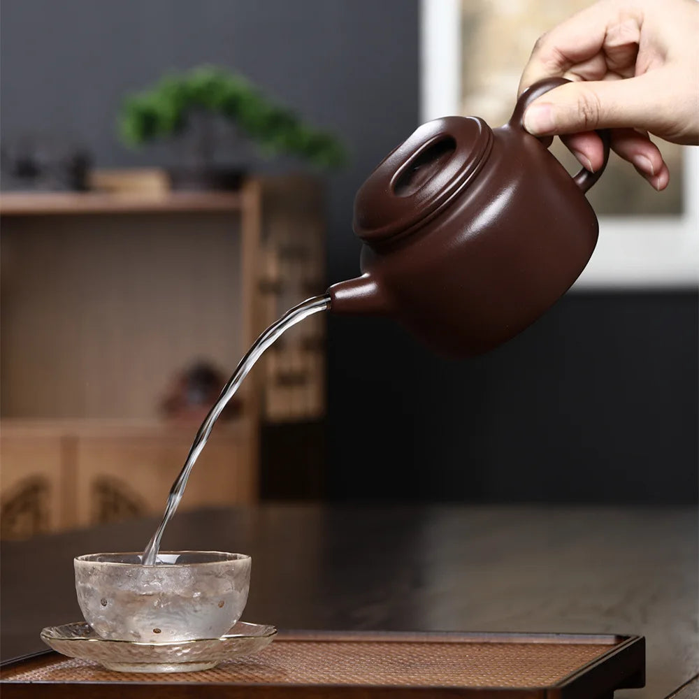330ml Yixing tea pot purple clay teapot Authentic Ore beauty kettle Handmade Teaware Tea ceremony customization