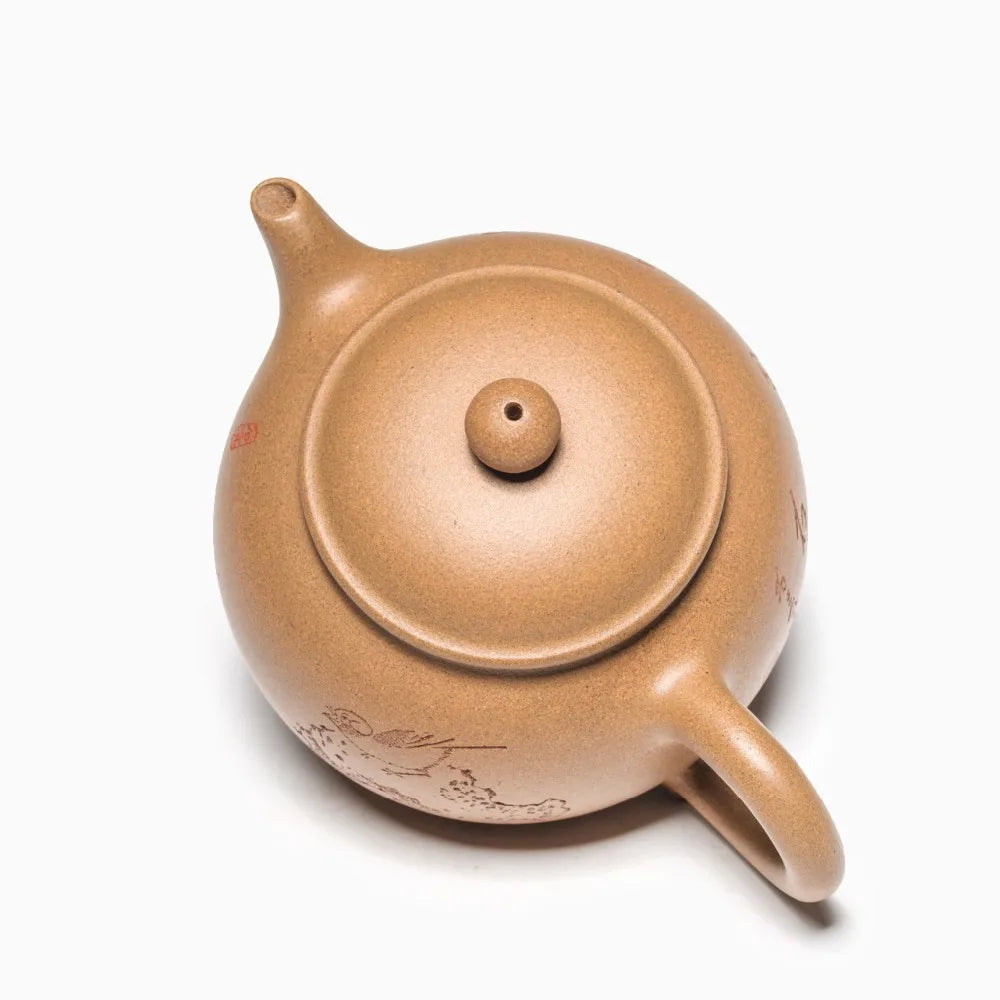 340ml Zisha Tea pot famous master pure manual purple sand teapot Yixing original ore genuine tea pot Kung Fu tea kettle tea gift