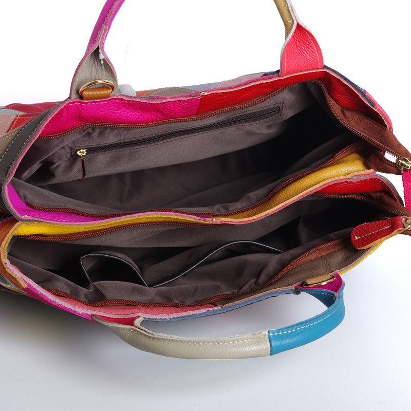 Genuine Top Layer Cowhide Fashionable Handbag for Women, New Arrival Unique Trendy Top Handle Shoulder Crossbody Purse, Stylish Casual Bag for Ladies