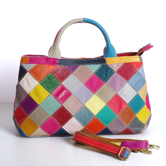 Genuine Top Layer Cowhide Fashionable Handbag for Women, New Arrival Unique Trendy Top Handle Shoulder Crossbody Purse, Stylish Casual Bag for Ladies
