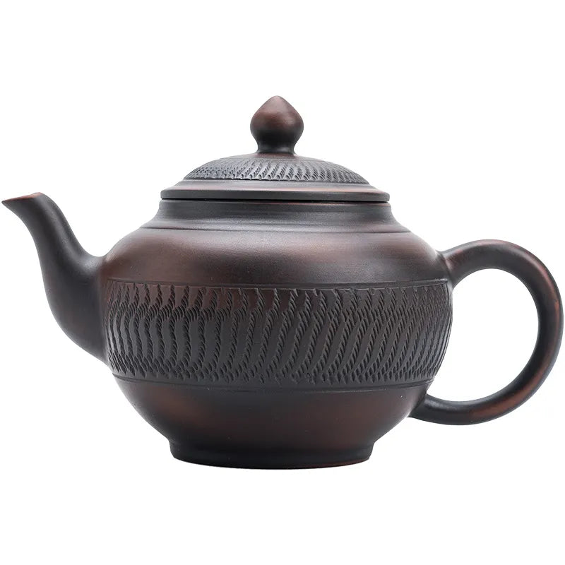 400ML Purple Pottery Pot Ceramic Kung Fu Teapot Tea Kettle Handmade Teapot Tea Maker Tea Set Small Teapot Teawater Sets