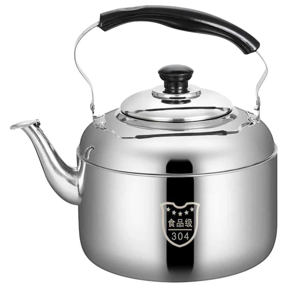 4/5/6L Tea Kettle Stovetop Whistling Teapot Stove Top Whistling Tea Kettle Stainless Steel Teapot Large Capacity Tea Kettle Pot