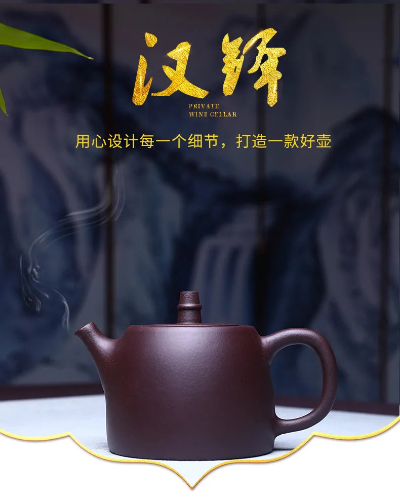400ML Yixing Teapot Real Handmade Chinese Kettle Filter Purple Clay Tea Pot Puer Oolong Teaware Kung Fu Zisha Teaset
