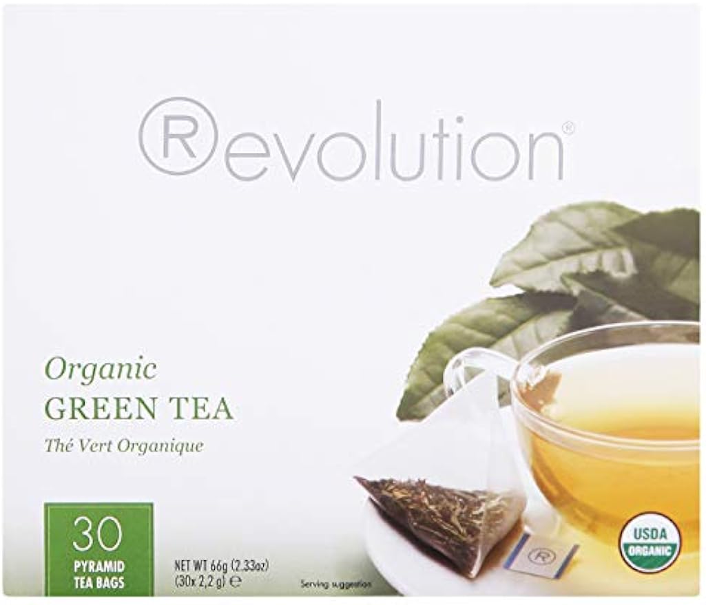 Revolution Tea - Mesh Infuser Full Leaf Tea - Organic Green Tea - 30 Bags