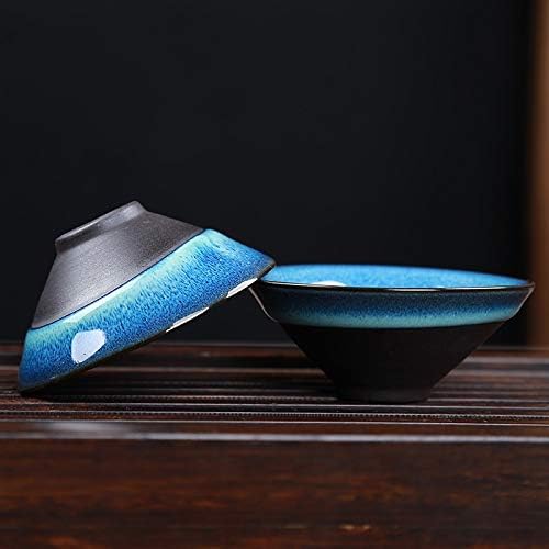 Porcelain Kung Fu Tea Set Tenmoku Fish Fun Tea Cup Ore Zisha Teapot Set 1 Teapot + 6 Cups