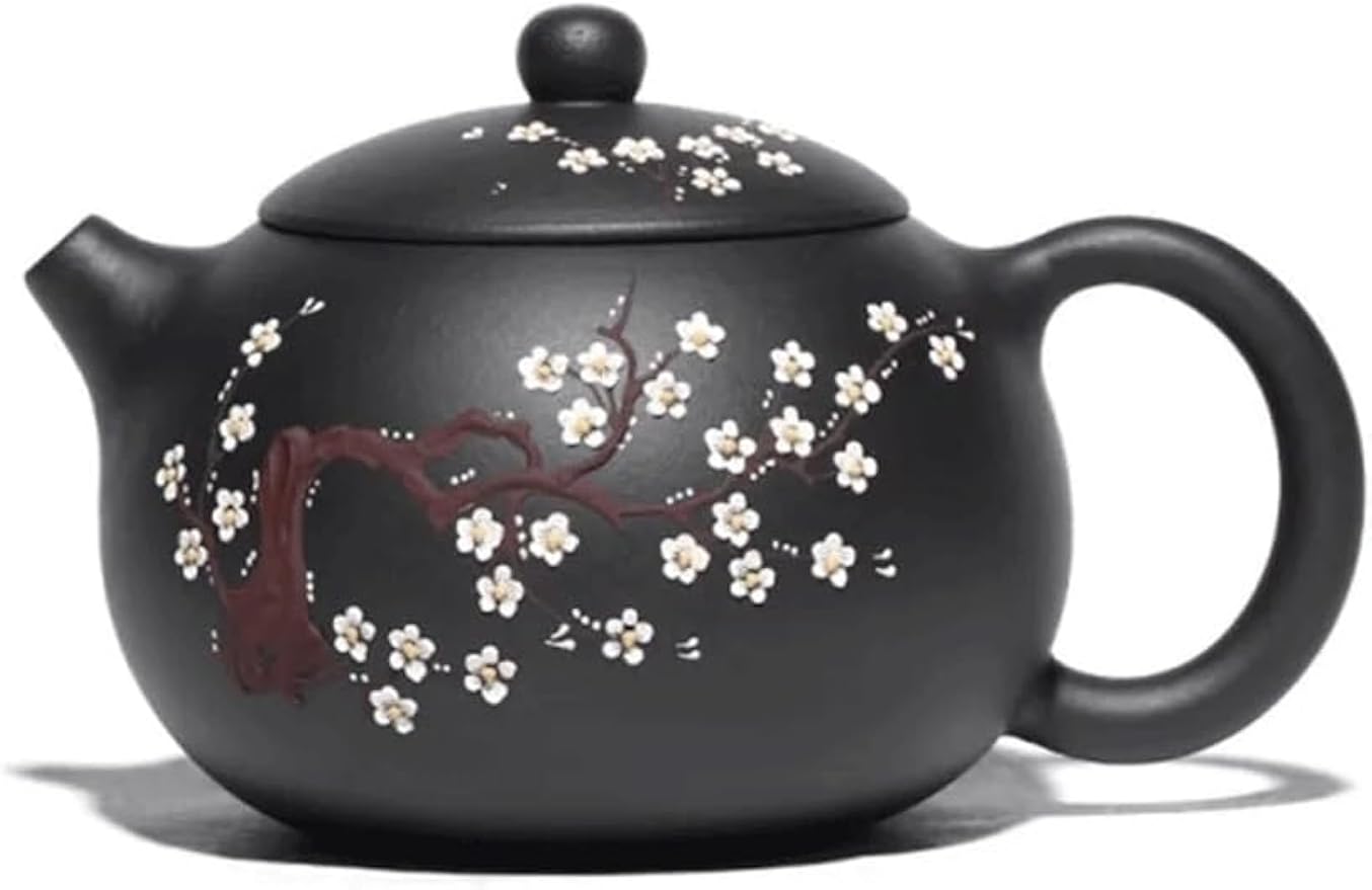 Sweden 400ml Purple Clay Teapot Mud Xishi Tea Pot Zisha High Capacity Plum Bossom Tea Kettle Home Tea Set