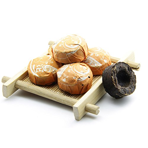 40pcs Cooked Orange Peel Flavor Puerh Tea - Ripe(Shu) Mini Tea Tuo Cha -Yunnan Shou Pu-erh Tea -Orange Peel Blended Pu erh Tea