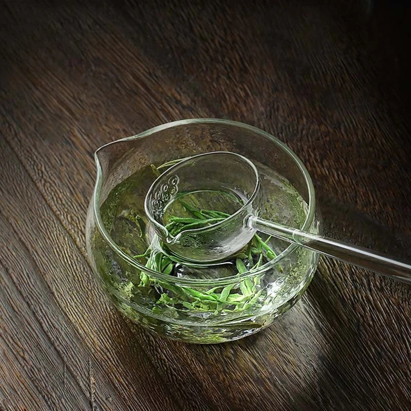 450ml Glass Tea Bowl for Green Tea Special Tea Set Tea Maker Heat-resistant Tea Spoon Japanese-style Kung Fu Tea Teapot Set New