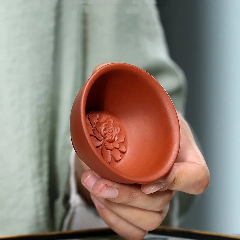 45ml Purple Clay Cup Chinese Tea Cup YiXing Teacup Hong Ni cup for tea