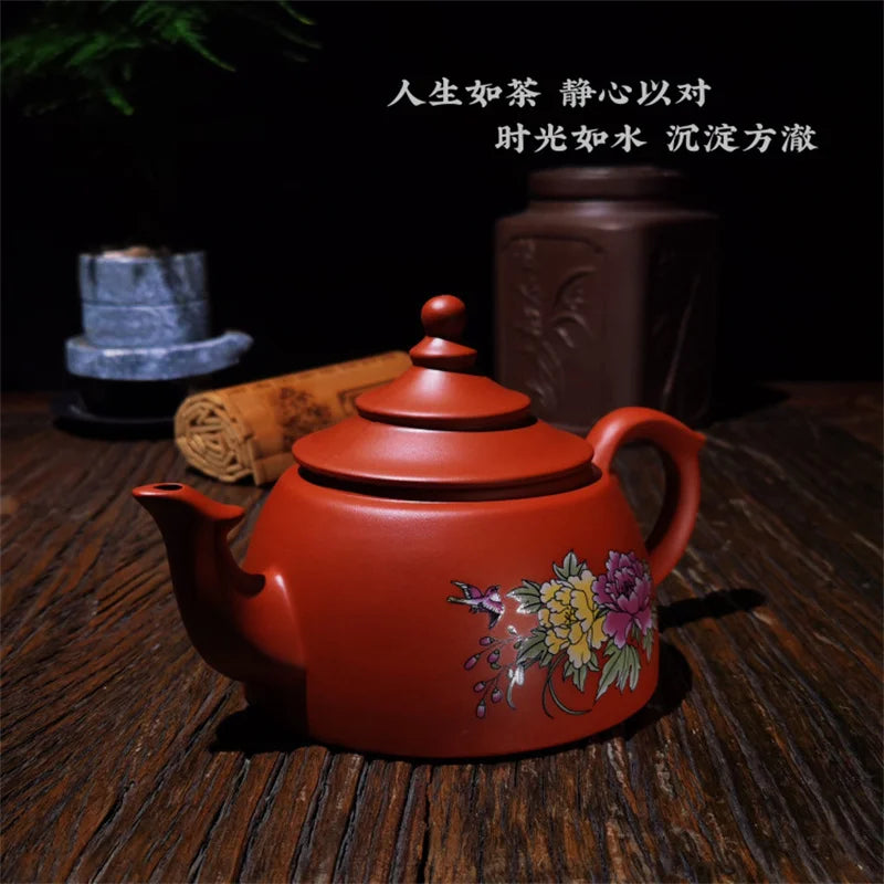500CC Real Handmade Green Kettle Yixing Purple Clay Teapot Puer Tea Set Kung Fu Zisha Teaware
