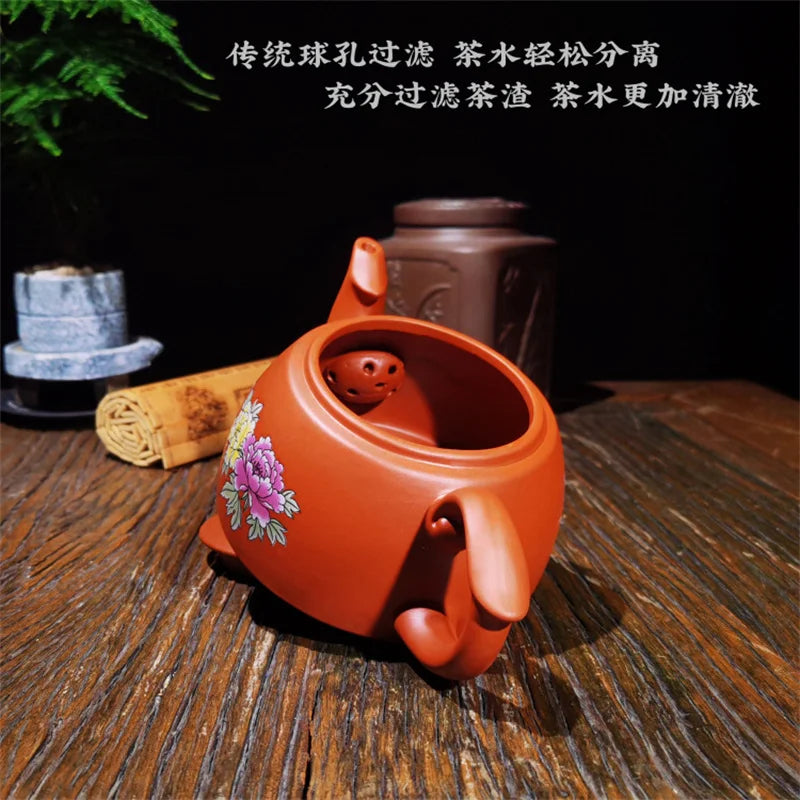 500CC Real Handmade Green Kettle Yixing Purple Clay Teapot Puer Tea Set Kung Fu Zisha Teaware