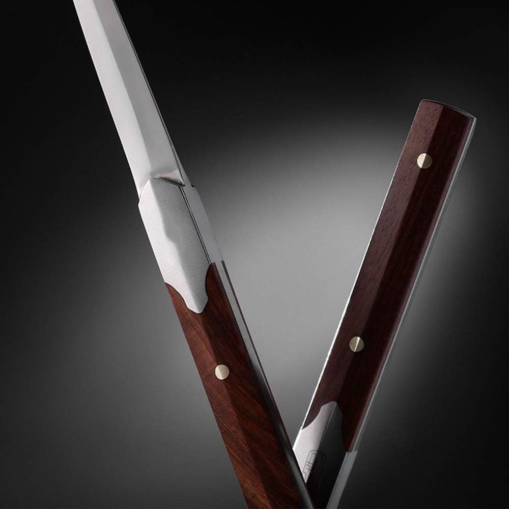 YJ Copper Scoop Tea Selector, Pu'er Tea Knife Set, Kung Fu Tea Set Spare Parts, Stainless Steel Tea Spoon, Red Sandalwood Tea Needle for All Tea
