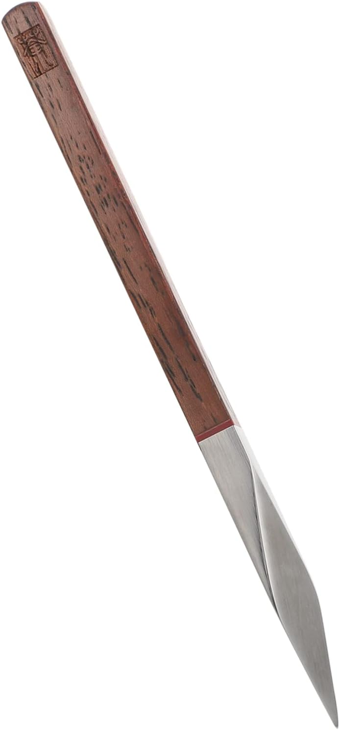 DECHOUS Pu-erh Tea Cone Ice Pick Tea Cutter Tea Brick Needle Puerh Tea Needle Stainless Kitchen Utensils Puerh Tea Brick Tea Cake Tool Pro Tools Tea Needle Effort Pu'er Tea Wood