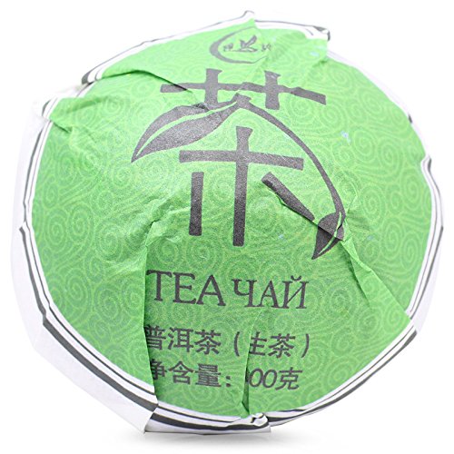 Raw Puerh Tea-Sheng Puer Tea-Uncook Pu-erh Tea Tuo Cha-Unfermented Chinese Pu'erh Tea - 100g/3.5oz With Can Pack