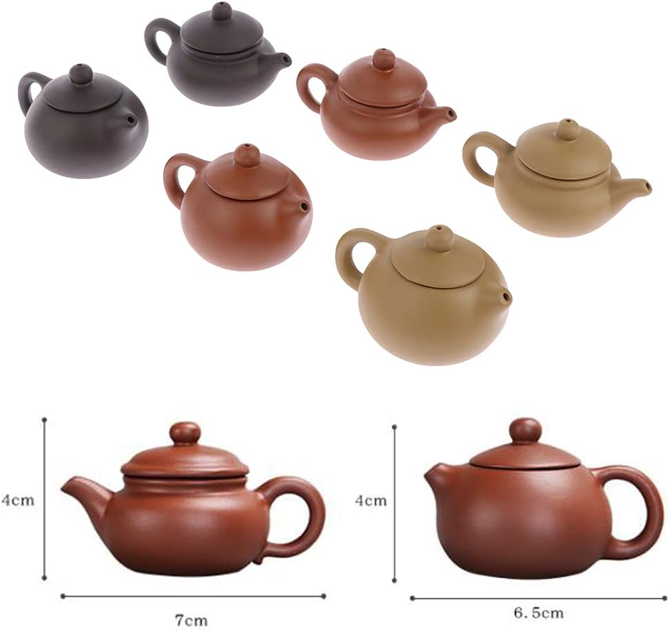 kekafu Finger Teapot, Handmade Zisha Tea Set Xishi Pots Natural Mud Teapot Purple Sand Mud Kungfu Kettle Filter Loose Tea