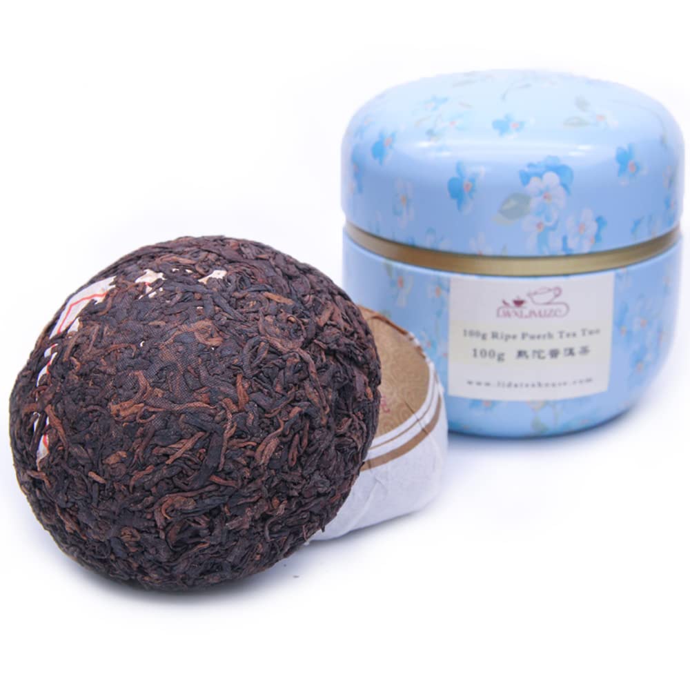 Raw Puerh Tea-Sheng Puer Tea-Uncook Pu-erh Tea Tuo Cha-Unfermented Chinese Pu'erh Tea - 100g/3.5oz With Can Pack
