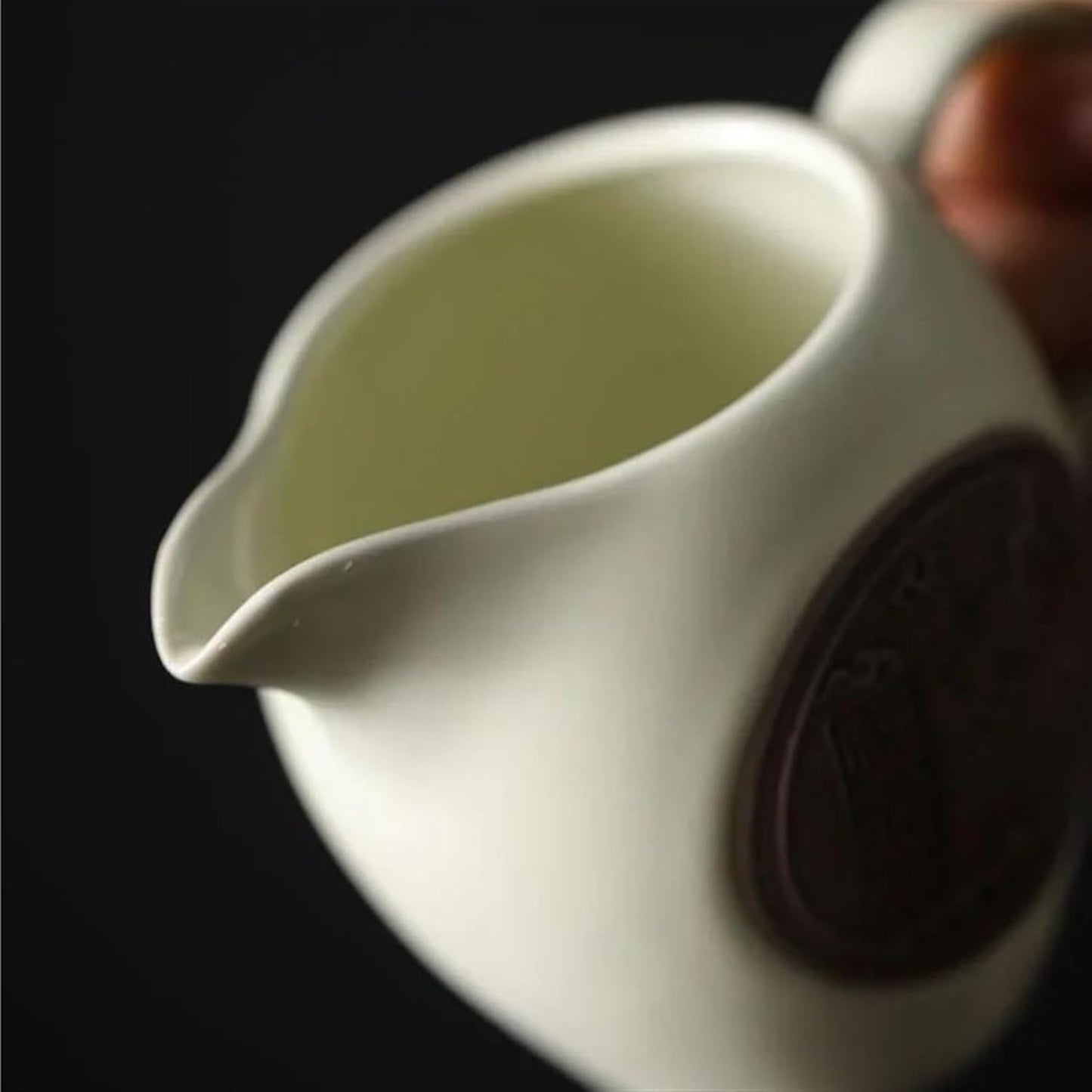 Afternoon Tea Set Teaware Set Gift Box Ruyao Ceramics Household Kung Fu Teaware Set Tea Pot Tea Cup Tea Plate Tea Set for Adults (Color : A)