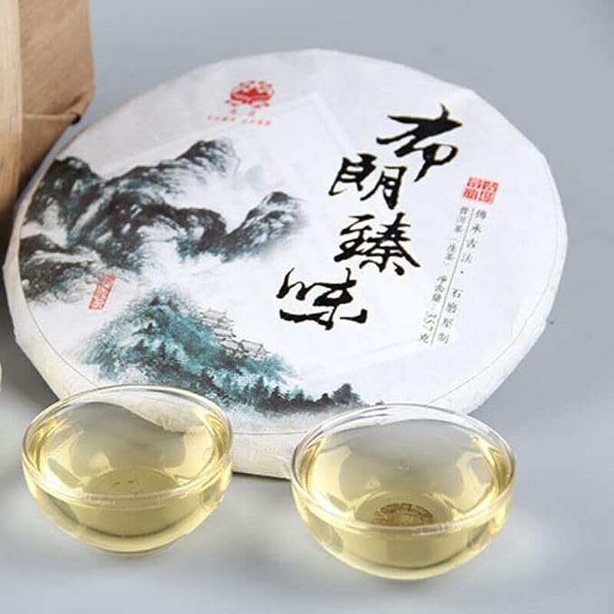 Natural Green Tea Health Benefits Organic Raw Tea Bulangzhenwei Pu-Erh Tea 357g