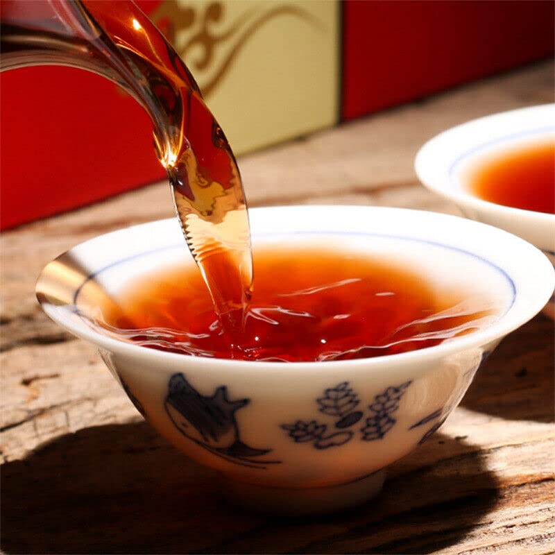 ONWILLTEA -250g Supreme Aged Golden Bud Lao Cha Tou Tea Yunnan Pu-erh Loose Tea Ripe Puer Nubs Nugget Tea