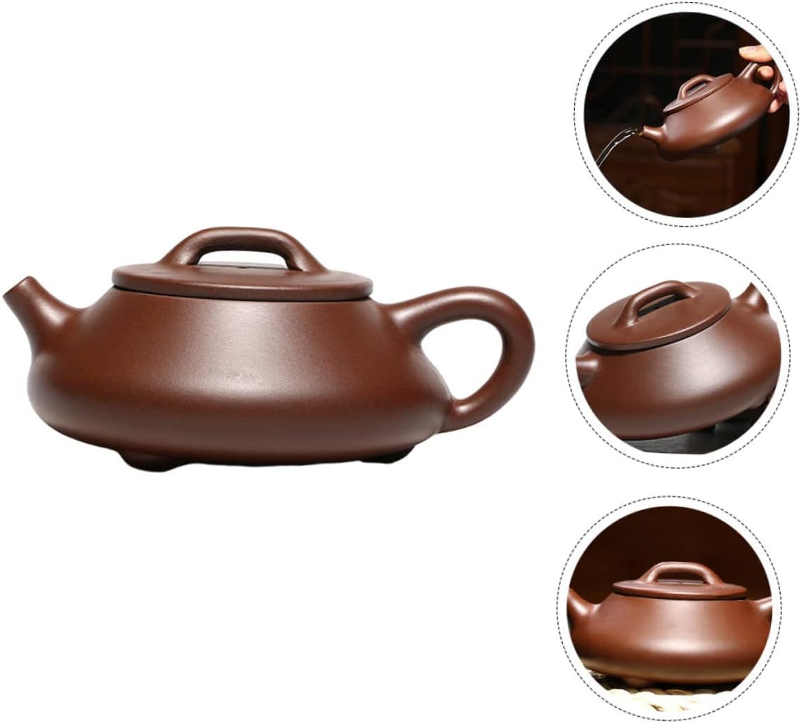 MAGICLULU 2 Pcs Purple Clay Teapot Stovetop Whistling Kettle Whistling Teapot Zisha Teapot Porcelain Teapot Small