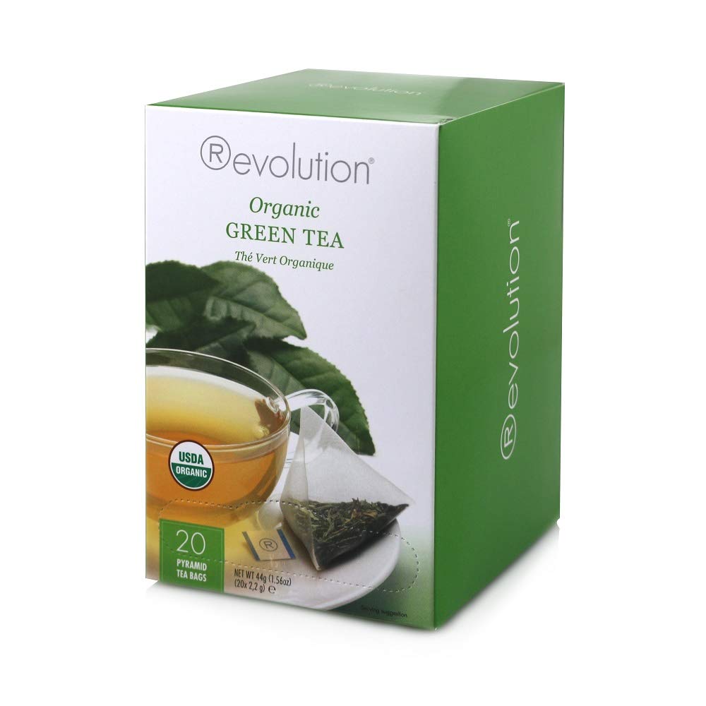 Revolution Tea - Mesh Infuser Full Leaf Tea - Organic Green Tea - 30 Bags
