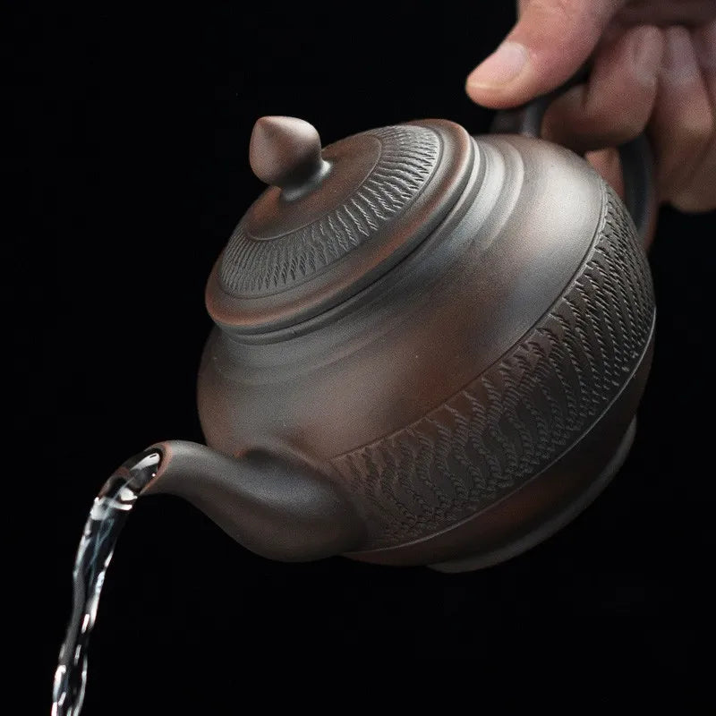 400ML Purple Pottery Pot Ceramic Kung Fu Teapot Tea Kettle Handmade Teapot Tea Maker Tea Set Small Teapot Teawater Sets