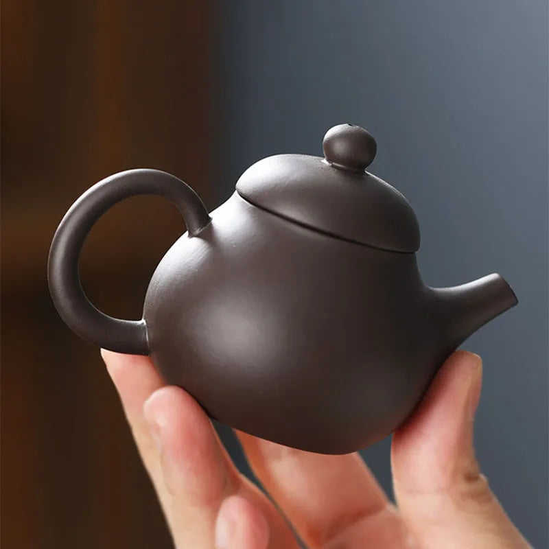1 PCS Purple Clay Finger Teapot Tea Pet Small Pocket Tea Set Ornaments Tea Accessories Boutique Zishi Pot Tea Table Decoration