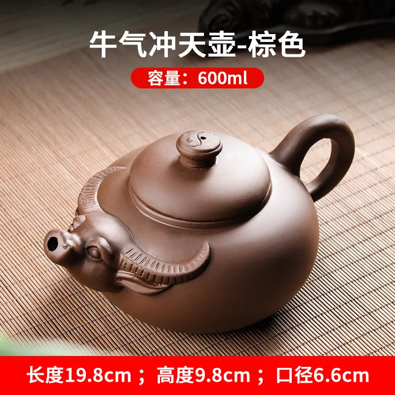 600cc Authentic Yixing Teapot Tea Pot Big Capacity Purple Clay Tea Set Kettle Kung Fu Teapot Chinese Tea Ceremony