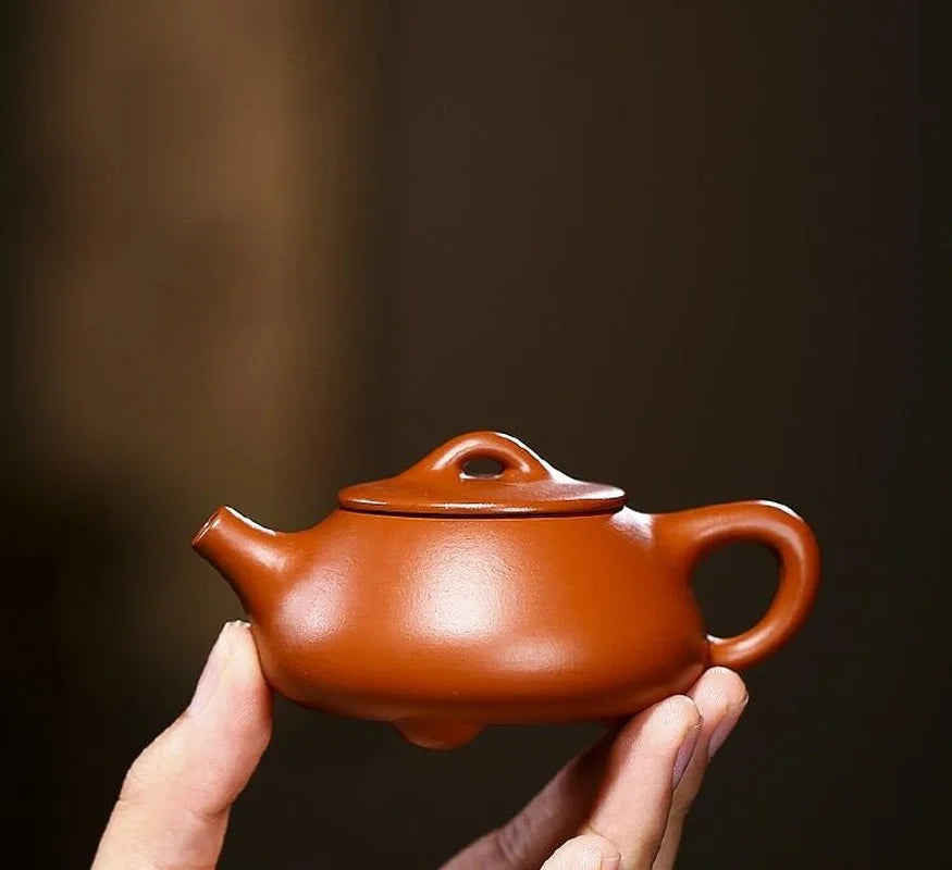 60ML Yixing Purple Sand Shi Piao Teapot Teaset Hand Made Pot Original Ore Zhu Mud Kung Fu Tea Set Tea Ceremony Birthday Gift