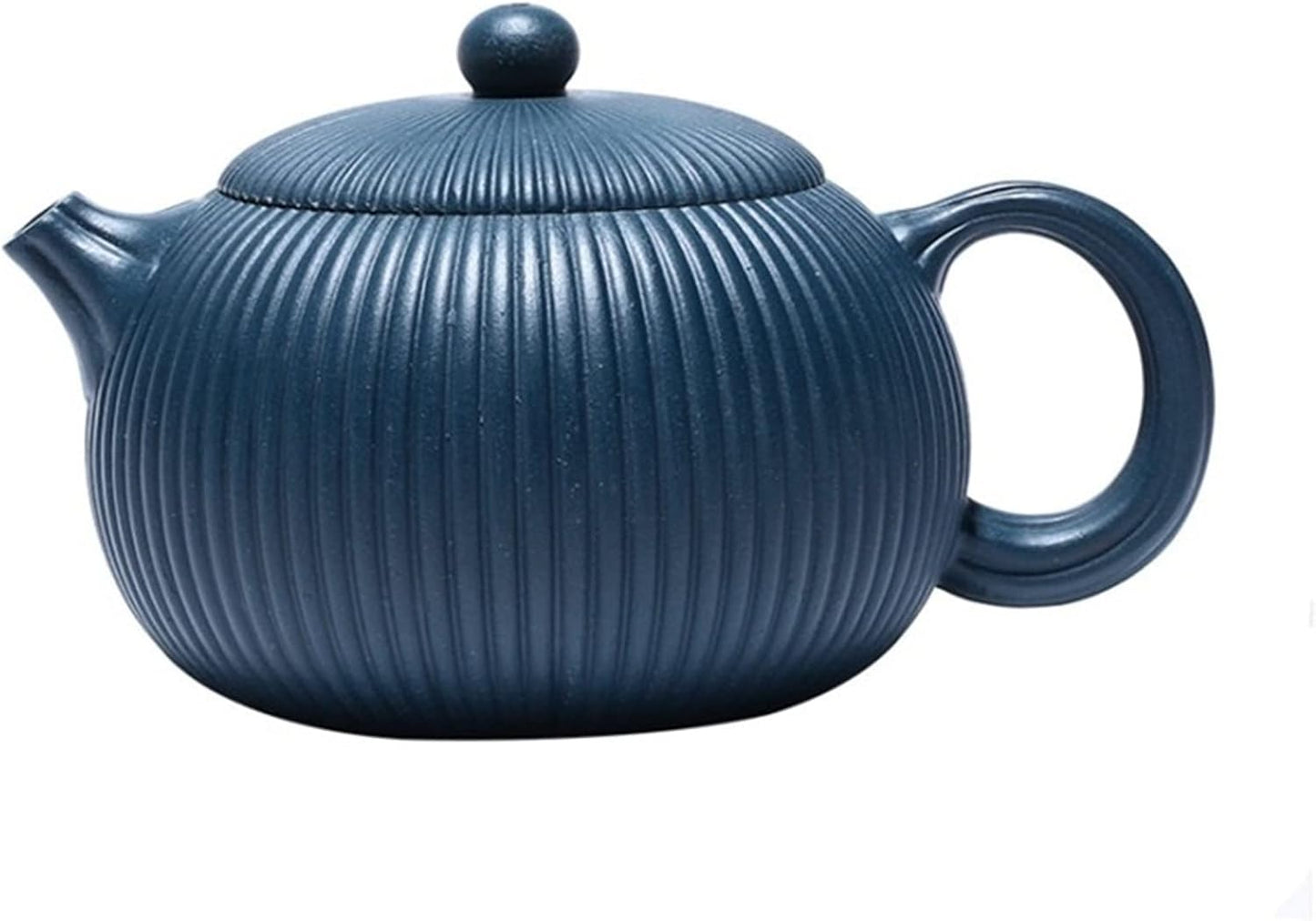 FLaig Teapot with Infuser Zisha Teapot Original Ore Azure Mud Large Rib Pattern Xishi Teapot Teapots