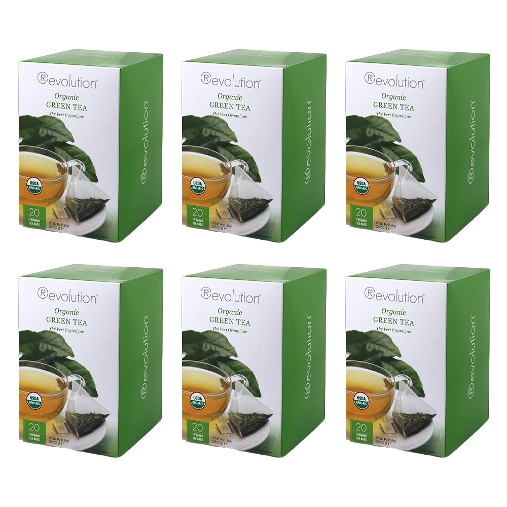 Revolution Tea - Mesh Infuser Full Leaf Tea - Organic Green Tea - 30 Bags