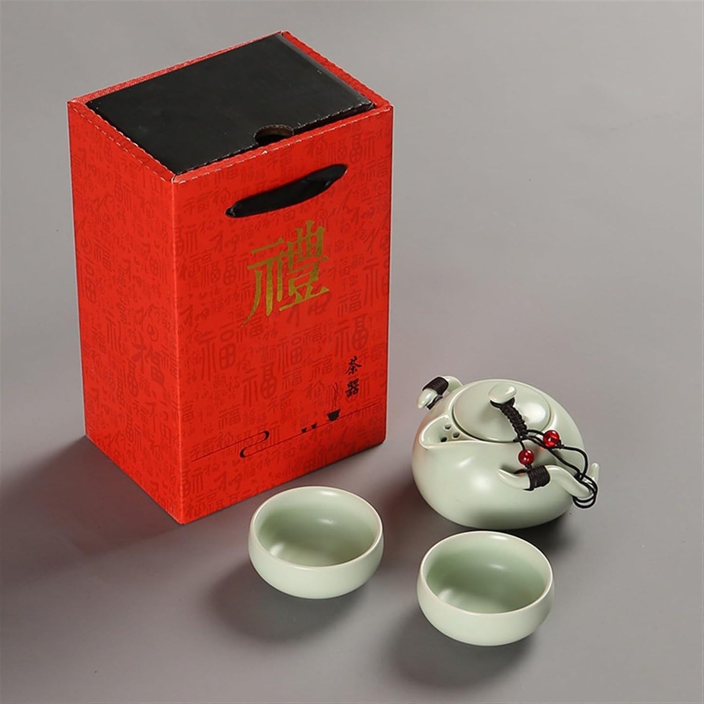 Chinese/Japanese Tea Set New Chinese Tea Gift Travel Tea Set Kung Fu Tea Set Portable Teapot Porcelain Teaset Gaiwan Tea Cups of Tea Ceremony Tea Tool Portable Teapot Set Tea Gift set (Size : White 3